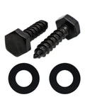 Premium Stainless Steel Black Lag Bolts Set 25 Pieces One Quarter Inch By 1 Inch Hex Lag Screws With Washers Included