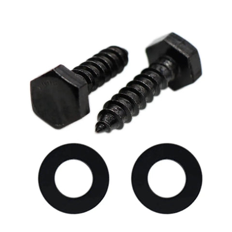 Premium Stainless Steel Black Lag Bolts Set 25 Pieces One Quarter Inch By 1 Inch Hex Lag Screws With Washers Included