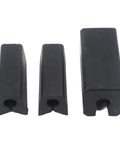 Three Piece Boat Transom Saver Kit For Outboards With Single Ram Hydraulic Tilt System Black Heavy Duty PTR Material close-up