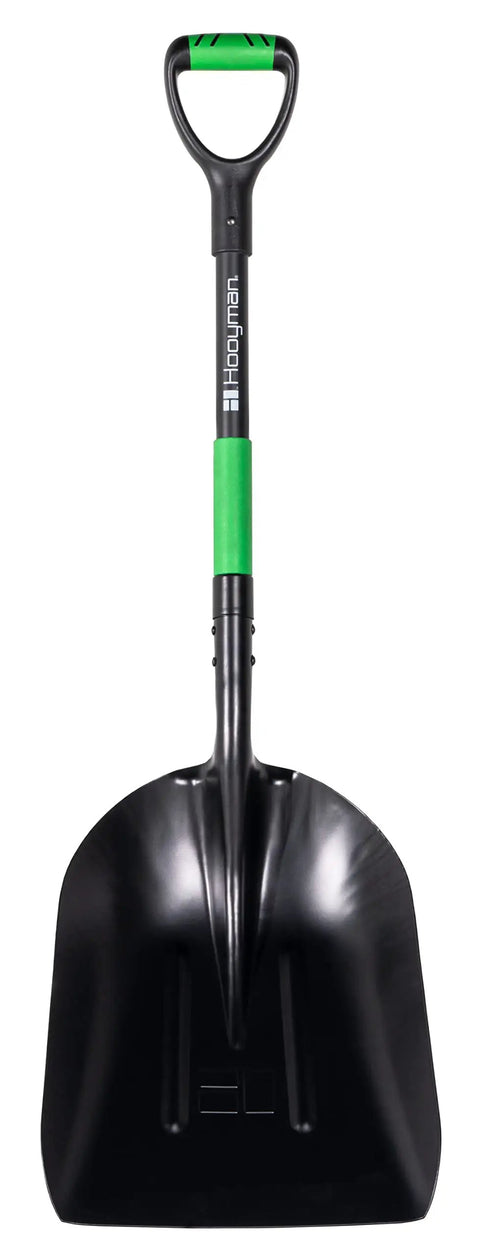 Scoop Shovel With Lightweight Aluminum Head Ergonomic No Slip H Grip D Handle And Fiberglass Core For Moving Feed Gardening Land Management Yard Work Farm Chores And Outdoor Projects