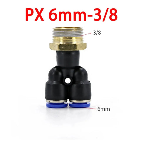 Get This Insane M5 To 1/2 Inch Y Shape Pneumatic Push In Fitting Connector Kit Featuring 20 Pieces Of Reliable Brass And Plastic Adapters For Smooth Air Distribution In Automation Systems And Tool Connections Without Any Leaks Today. 6mm to 3/8 brass and plastic Y pneumatic connector