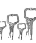 Beefy Heavy Duty 4 Piece Locking C Clamp Set With Swivel And Fixed Pads 6 Inch 9 Inch And 11 Inch Welding Clamps High Carbon Steel
