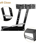 Built Tough Pneumatic Coffee Table Lift Mechanism Kit With Heavy Hitter Steel Brackets for soft close operation and sturdy support.