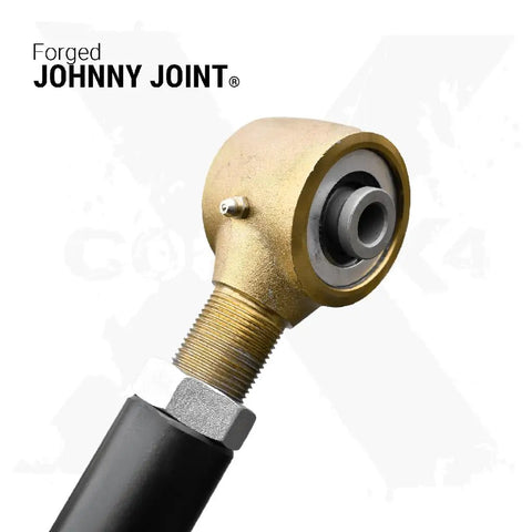 Forged Johnny Joint on Beefed-Up 4X4 Camp Series Rear Adjustable Control Arm And Track Bar Kit For Toyota 4Runner 03-24