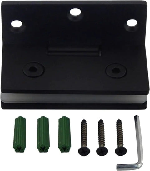 Stainless Steel Butt Hinges For Glass Doors And Cabinets, Frameless Bathroom Door Hardware with screws and Allen wrench