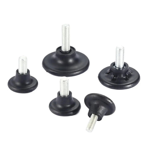 Screw On Adjustable Furniture Feet Pad Anti Slip Leveling Height Bolt Balance For Table Legs Chairs And Sofas Floor Protection Durable M8x18x38mm 10 Pc Set Pro Grade Premium Heavy Duty Non Slip