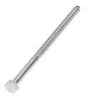 Rugged A2 70 Stainless Steel Hex Lag Screws Self Tapping Wood Screws For DIY Carpentry And Wood Structures, M8 x 140mm