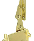 Brass Plated Lift Up Scissor Hinges For Chest Lids And Trunks Heavy Duty Lid Stay For Drop Desk Hamper Hassock Tool Chest