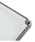 White ABS plastic outdoor waterproof junction box with gasket seal, 80x130x70mm
