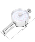 Real Deal Fruit Hardness Tester Penetrometer For Big League Orchards With Dual Probe Setup and Top Shelf Ripeness Measurement Solid Agricultural Gear showing dial and probe.