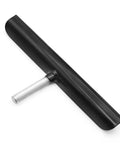 Side view of Vkinman 12-inch lathe tool rest with black body and stainless steel 5/8-inch post