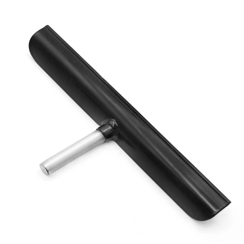 Side view of Vkinman 12-inch lathe tool rest with black body and stainless steel 5/8-inch post