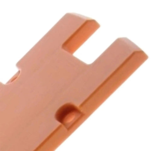 Close-up of Throat Plate Replacement for Miter Saw Plug-And-Play Direct Fit R41221 R4123 R4123T, flush surface, durable material