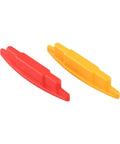 Two colorful magnetic plastic tools, red and yellow, for detecting screws in drywall, Magnetic for stud Finder for Drywall Screw Detection Magnetic(C)
