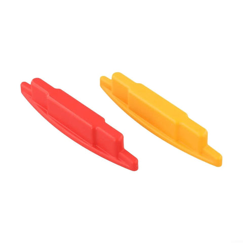 Two colorful magnetic plastic tools, red and yellow, for detecting screws in drywall, Magnetic for stud Finder for Drywall Screw Detection Magnetic(C)