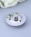 Bathtub Stopper Flat Cover Stainless Steel for 40-45mm Holes, shiny round drain cover seen from above.