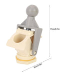 Ergonomic Honey Gate Valve With Ball Handle Plastic Tap for easy drainage and precise fill, shown with dimensions 17cm by 9cm.