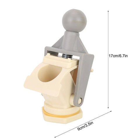 Ergonomic Honey Gate Valve With Ball Handle Plastic Tap for easy drainage and precise fill, shown with dimensions 17cm by 9cm.