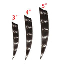 50 Pack Pro Grade Turkey Feather Fletching For Archery, Real Arrow Vanes In 3 4 5 Inch Sizes, Right Wing And Left Wing Shield Cut