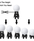 Indoor Golf Practice Tees 20 Pack Tall And Short For Home Simulator And Driving Range Flexible Durable Tees adjustable height