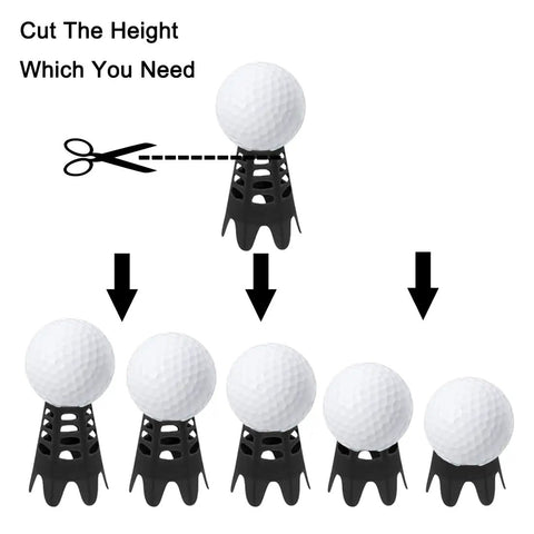 Indoor Golf Practice Tees 20 Pack Tall And Short For Home Simulator And Driving Range Flexible Durable Tees adjustable height