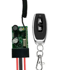 Beefy 12V Wireless Remote Control Relay Switch With 328 Foot Range showing circuit board and remote