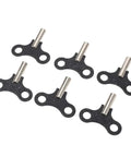 Six Pack Two Inch Steel Clock Winding Keys For Floor Clocks Durable Precision Replacement Parts With Hanging Design Compact And Easy To Store