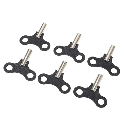 Six Pack Two Inch Steel Clock Winding Keys For Floor Clocks Durable Precision Replacement Parts With Hanging Design Compact And Easy To Store