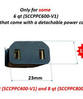 Replacement Power Cord For 6 Quart Express Crock Multicooker SCCPPC600 V1 Not All Models UL Listed 2 Prong 2 Pin 3 Feet Long