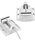 Heavy Duty 2.5 Inch Drill Press Vise With Heightened Jaws For Secure Milling And Drilling Clamping Smooth Operation Industrial Grade Tool displayed from an angled view.