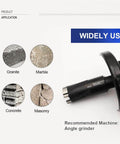SHDIATOOL diamond wet core drill bit, 6 mm diameter, 5/8-11 thread, for granite, marble, concrete (side view).