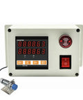 Heavy Duty Rotary Encoder With 300 Ppr Digital Length Counter display showing measurement readings with relay output.