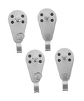 Beefy 4 Pack Stainless Steel Pulley Block Set For Kayak And Sailboat Rigging, Heavy Duty Boat Pulley System With Bearing Roller Wheels
