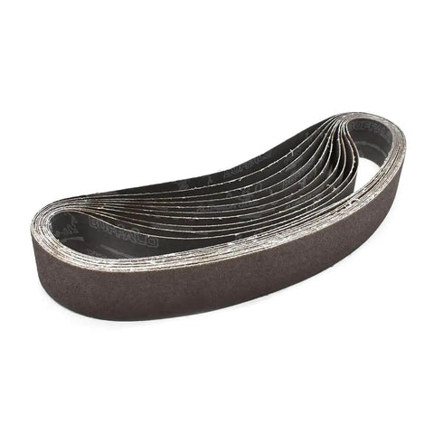 HPG60-10 Aluminum Oxide Sanding Belt One And One Half Inch By Thirty Inch 60 Grit Ten Pack for woodworking and metal finishing