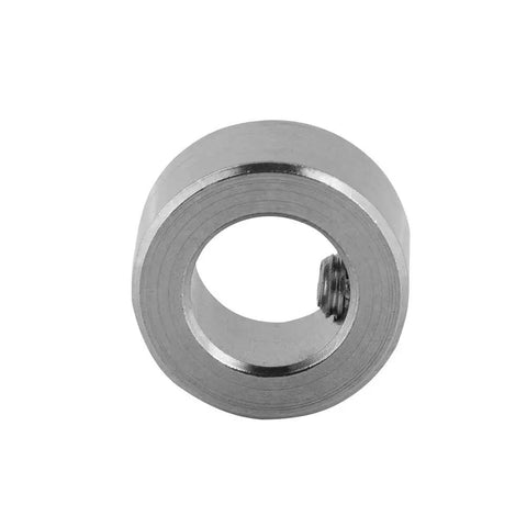 Front view of Five Pack 8mm Shaft Lock Collar For T8 Lead Screw Stainless Steel Durable Lock Ring For 3D Printer. Rustproof