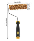 Mini Foam Texture Paint Roller For Wall Art Precision Crafting with black handle and sponge, ideal for smooth finishes.