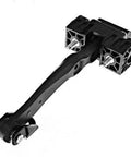 Front Door Check Hinge Set For Vauxhall Opel Astra H MK5 2005 To 2014 2 Pack Durable Metal Strap Limit Stopper Rods black hinge close-up