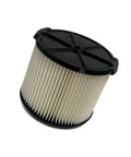1 Pack Replacement Cartridge Filter Compatible With 3 To 4.5 Gallon Wet Dry Shop Vacuums 1 Layer Pleated Paper HEPA Filter