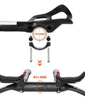 Ultra Lightweight 12K Glossy Carbon TT Rest Bar For Road And MTB Bikes, Aero Tri Bar Arm Rest With 31.8mm Clamps, close-up view