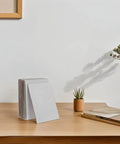 20pcs White Corrugated Cardboard Sheets 8x6 Inches 1.5mm Thick Shockproof Packing Inserts For Mailing Cuttable Box Dividers on a desk