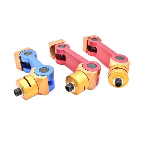 Universal Cnc Mill Machine Positioner With Dead On Accurate Adjustable Workpiece Stop Block in colorful metal finish.