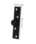 360 Degree Heavy Duty Hidden Bookcase Hinges Stainless Steel Shaft Invisible Door Hinge Hardware Black Finish For Secret Doors And Concealed Cabinets