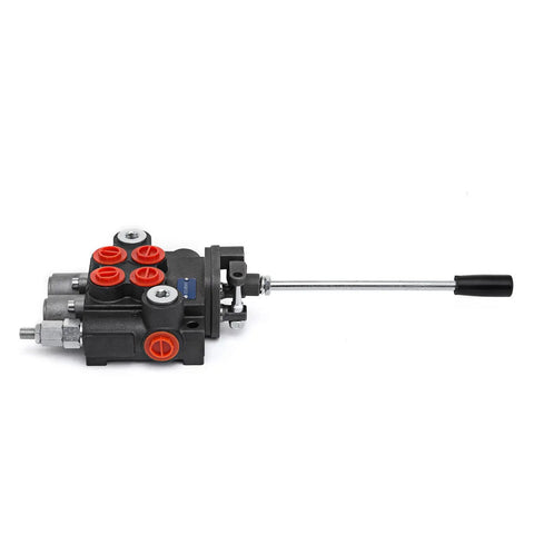 Heavy Duty Dual Spool Hydraulic Joystick Valve For Double Acting Cylinders With 11 GPM Flow And 3600 PSI Range, side view