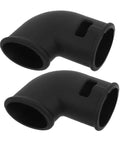 Black two-pack silicone diverter hoses for pressure cookers high temp resistant replacement for optimal steam control