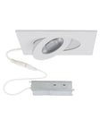 Top Tier Two Inch Led Recessed Lighting Trim Bulk Pack Of 24 Adjustable Gimbal Downlights Emitting 3000k Warm White With 530 Lumens Heavy Duty Slick White Finish For Tight Ceilings Ic Rated And Airtight, featuring a sleek design.