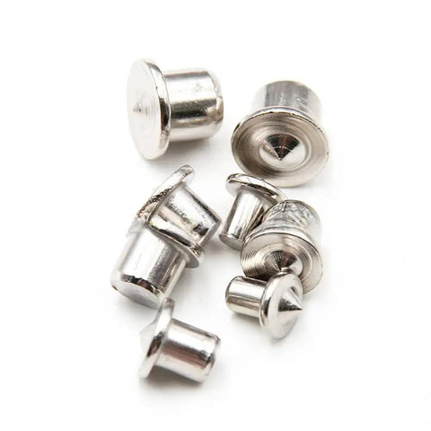 Pro Grade Dowel Pin Center Point Set 8 Piece Transfer Plugs For Woodworking In 1/4, 5/16, 3/8, 1/2 Inch Chrome Plated Steel