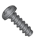 Black Oxide Steel Sheet Metal Screw Pan Head Phillips Drive Type B Blunt Tip Thread Size 4 24 Inch 5 16 Long Pack Of 100