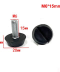 Rugged Adjustable Leveling Feet For Furniture M6 And M8, Height Adjustable 10-17mm For M6 And 10-20mm For M8, PP Plastic With Galvanized Screws, Silent Non Slip Feet, Multi Pack Options 4 8 10 20 30 50 Pcs M6 15mm foot