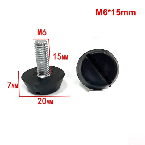 Rugged Adjustable Leveling Feet For Furniture M6 And M8, Height Adjustable 10-17mm For M6 And 10-20mm For M8, PP Plastic With Galvanized Screws, Silent Non Slip Feet, Multi Pack Options 4 8 10 20 30 50 Pcs M6 15mm foot
