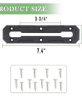 Two Pack 7.4 Inch Low Profile Kayak Track For Fishing Rod Holder And Gear Accessories, Reinforced Marine Nylon Rail System That Is Light Yet Strong, Durable T Track Bolts Included, Perfect For Mounting On Kayaks. 7.4 in x 1-3/4 in kayak track with bolts